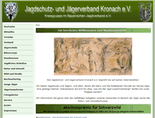 Tablet Screenshot of bjv-kronach.de